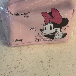 Disney Minnie Mouse and Mickey Mouse  Pink Cosmetic Bag